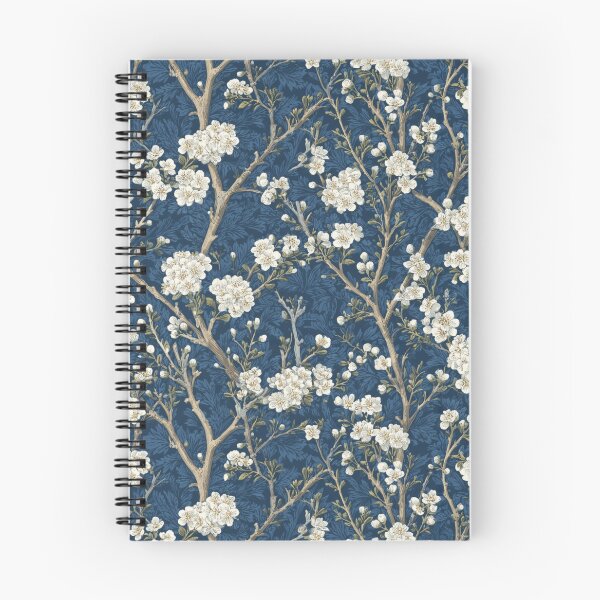 Item preview, Victorian Indigo Blackthorn Blossoms – Dark Botanical Print designed and sold by BestVarieties.