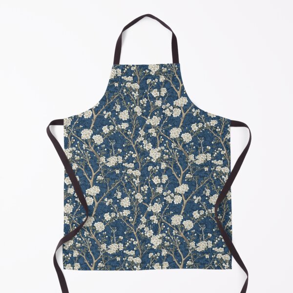 Item preview, Victorian Indigo Blackthorn Blossoms – Dark Botanical Print designed and sold by BestVarieties.