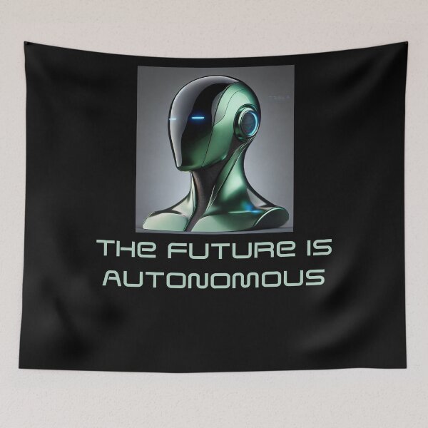 Item preview, Powered by AI Robot Design Futuristic Artificial Intelligence Tech Aesthetic Machine Learning Cyberpunk Graphic designed and sold by TEEJAMBOREE.