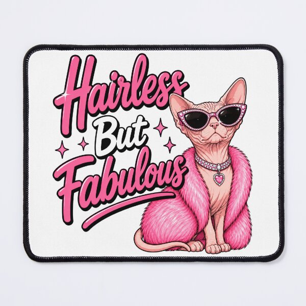 Item preview, Hairless But Fabulous Glam Sphynx Cat designed and sold by INVITOARTE.