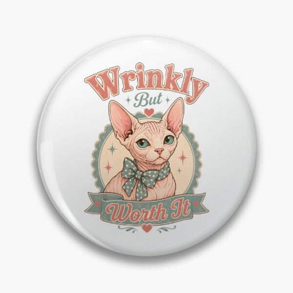 Item preview, Wrinkly But Worth It Sphynx Cat designed and sold by INVITOARTE.