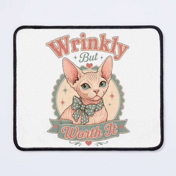 Item preview, Wrinkly But Worth It Sphynx Cat designed and sold by INVITOARTE.