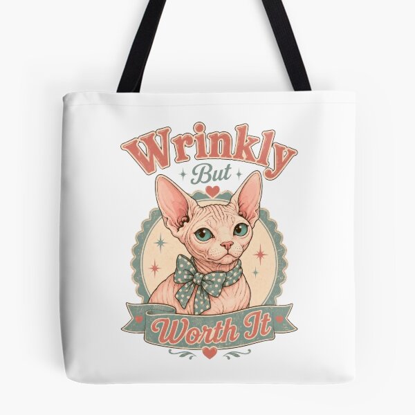 Item preview, Wrinkly But Worth It Sphynx Cat designed and sold by INVITOARTE.