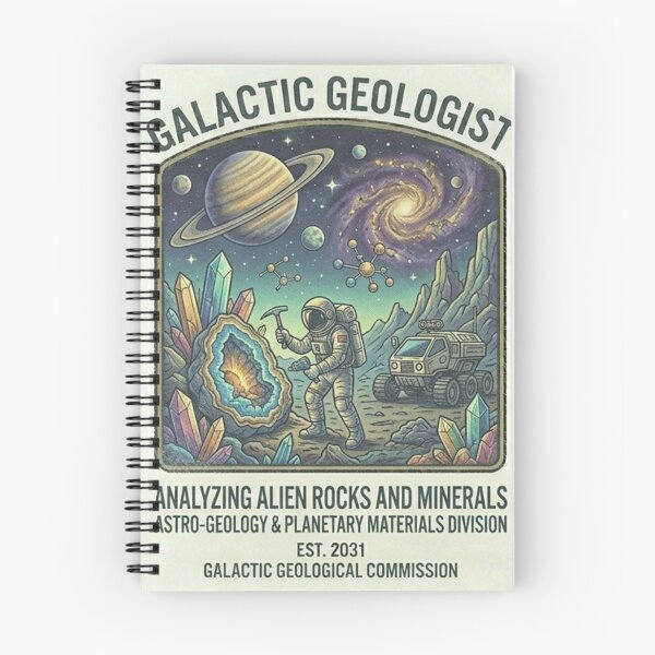 Item preview, Galactic Geologist Shirt – Sci-Fi Space Explorer Alien Crystal Mining T-Shirt designed and sold by Baby Adee Collective.