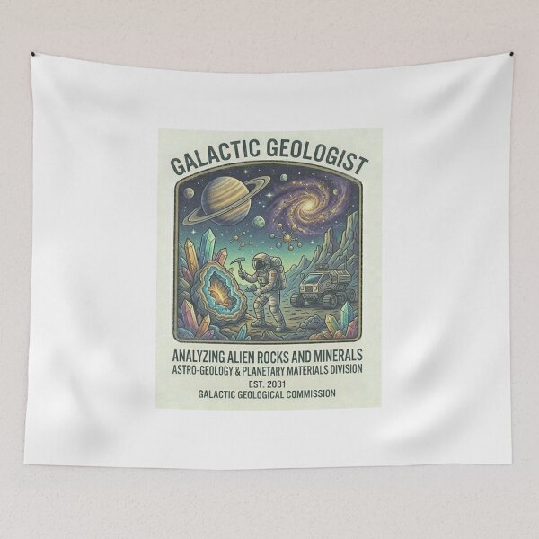 Item preview, Galactic Geologist Shirt – Sci-Fi Space Explorer Alien Crystal Mining T-Shirt designed and sold by Baby Adee Collective.