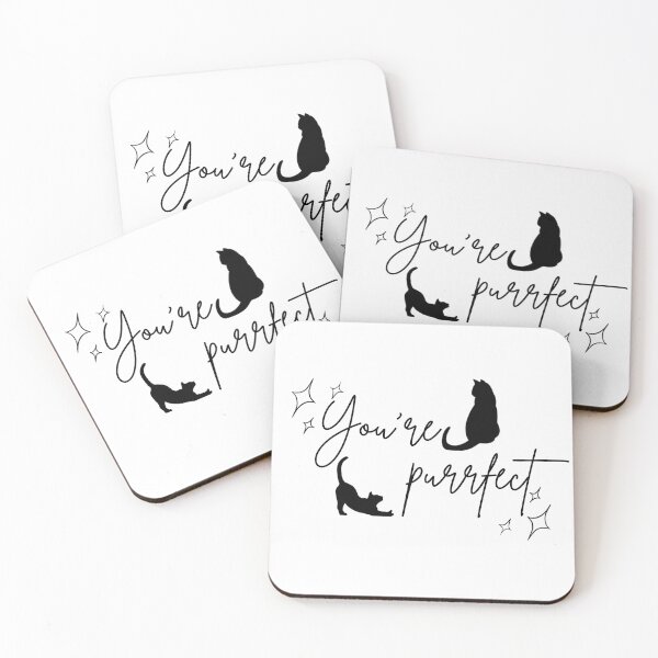 Item preview, Cute You Are Purrfect Minimalist Black Cat designed and sold by Cherry Emporium.