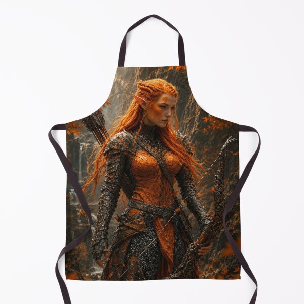 Item preview, Autumn Elf Archer Warrior | Epic Fantasy Forest Art designed and sold by DrakariArt.