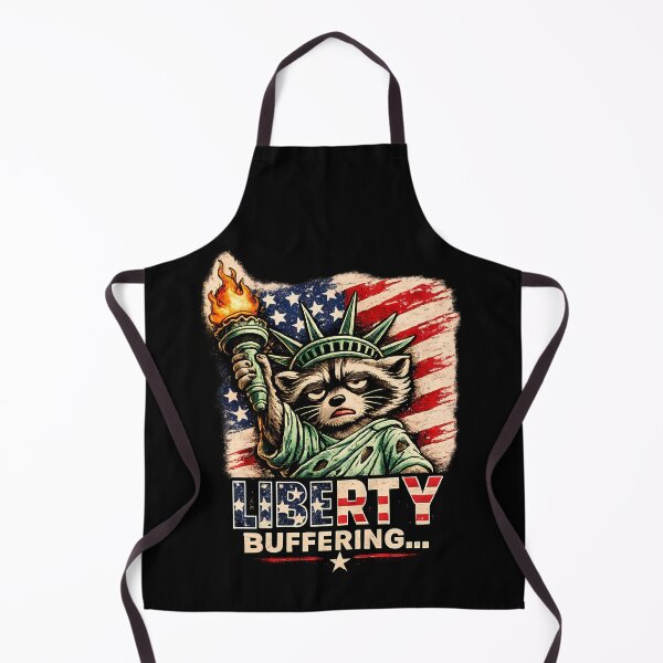 Item preview, Liberty Buffering Funny Patriotic Raccoon Meme Shirt designed and sold by clockedoutwearshop.