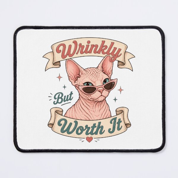 Item preview, Wrinkly But Worth It Sphynx Cat designed and sold by INVITOARTE.