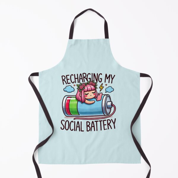Item preview, Recharging my social battery designed and sold by NerdiPop.