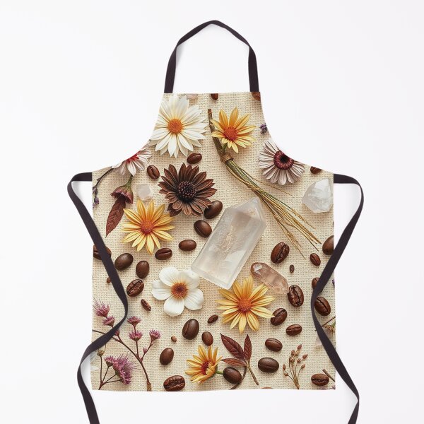 Item preview, Relaxing Floral and Coffee Bean Pattern with Lavender and Spa Elements designed and sold by IntelliMindDesigns.