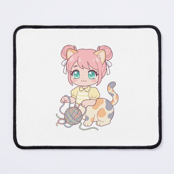 Item preview, Cute Chibi Calico Cattaur Playing Yarn Ball designed and sold by DuckOddity.