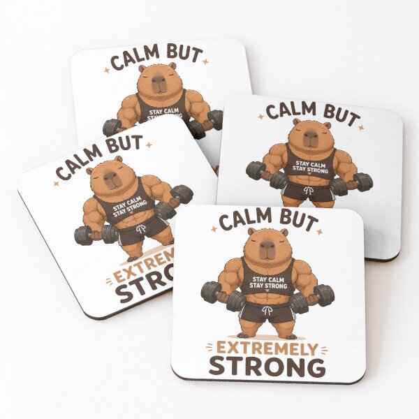 Item preview, Calm But Extremely Strong Capybara designed and sold by INVITOARTE.