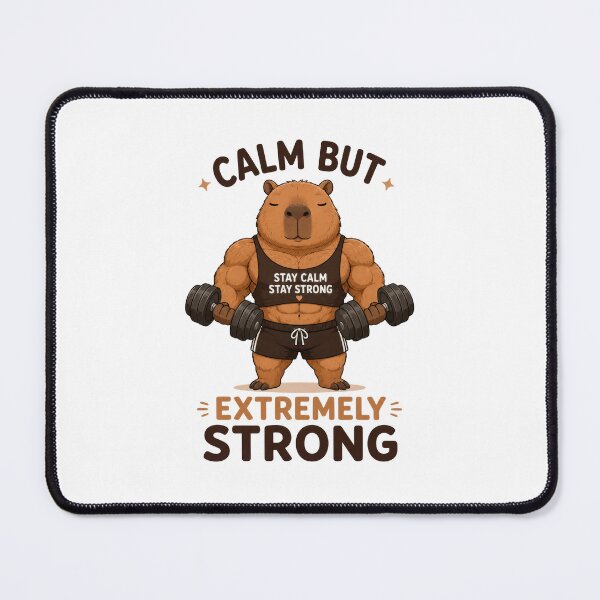 Item preview, Calm But Extremely Strong Capybara designed and sold by INVITOARTE.