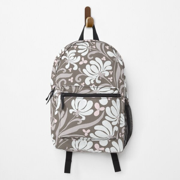 Item preview, Vintage Symmetrical White Lilies Damask Pattern designed and sold by AneissPiaf.