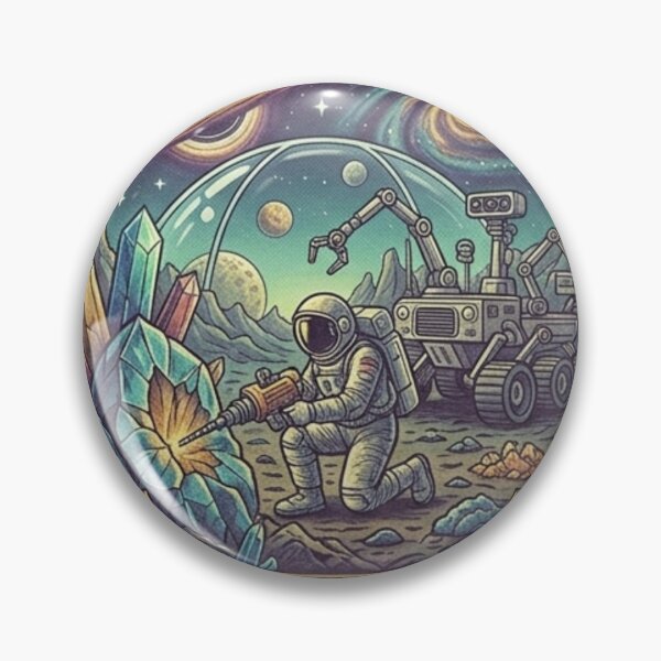 Item preview, Galactic Geologist Crystal Planet Shirt – Retro Space Mining Astronaut Tee designed and sold by Baby Adee Collective.