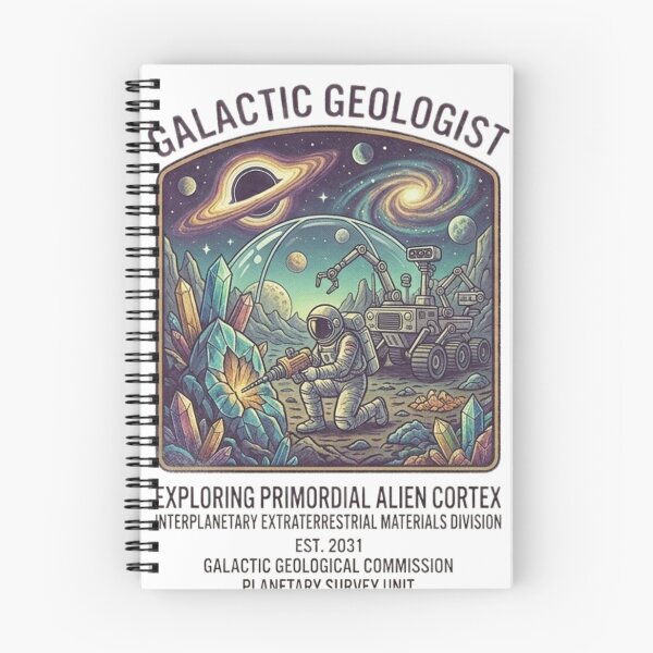 Item preview, Galactic Geologist Crystal Planet Shirt – Retro Space Mining Astronaut Tee designed and sold by Baby Adee Collective.
