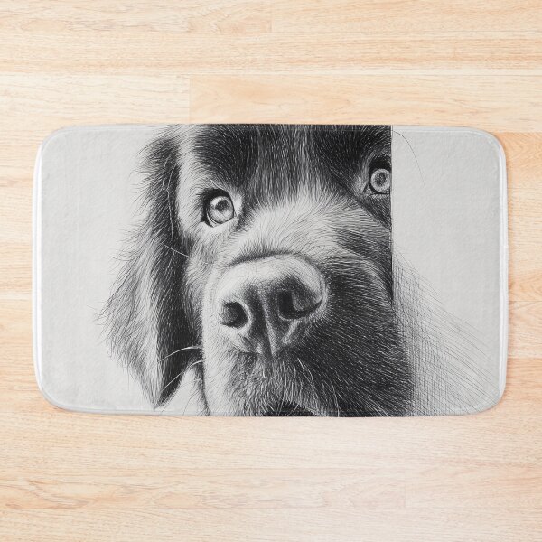 Item preview, Curious Peeking Newfoundland dog designed and sold by lautir.