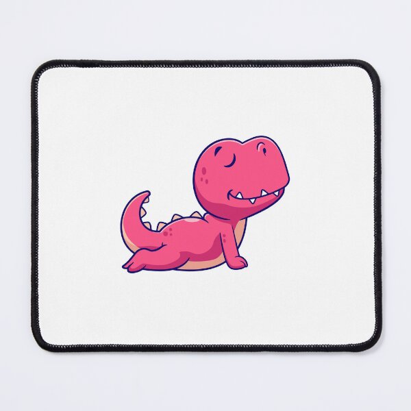 Item preview, Cute Baby Pink Dinosaur Yoga Cobra Pose Cartoon designed and sold by Ayaka Ayaka.