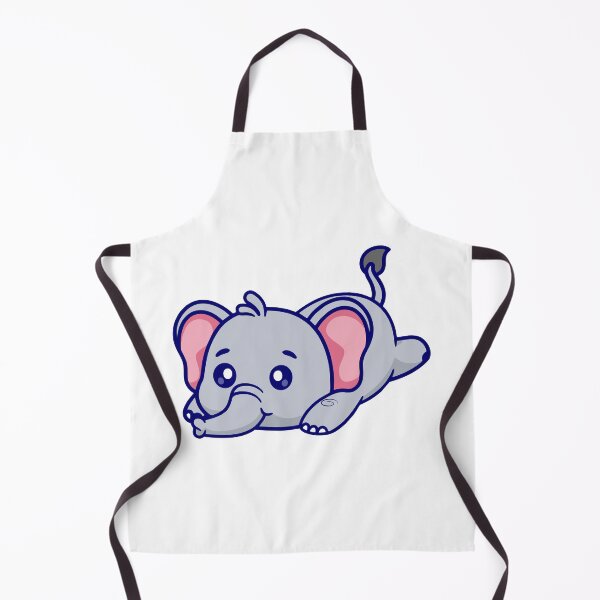 Item preview, Cute Baby Elephant Lying Down Chilling Cartoon designed and sold by Ayaka Ayaka.