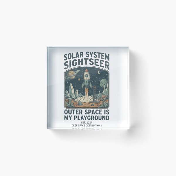 Item preview, Solar System Sightseer Shirt – Retro Rocket Space Travel Astronaut T-Shirt designed and sold by Baby Adee Collective.
