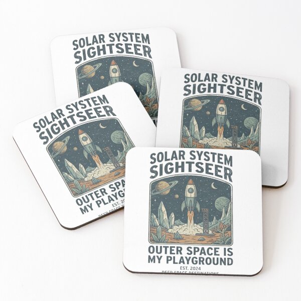 Item preview, Solar System Sightseer Shirt – Retro Rocket Space Travel Astronaut T-Shirt designed and sold by Baby Adee Collective.