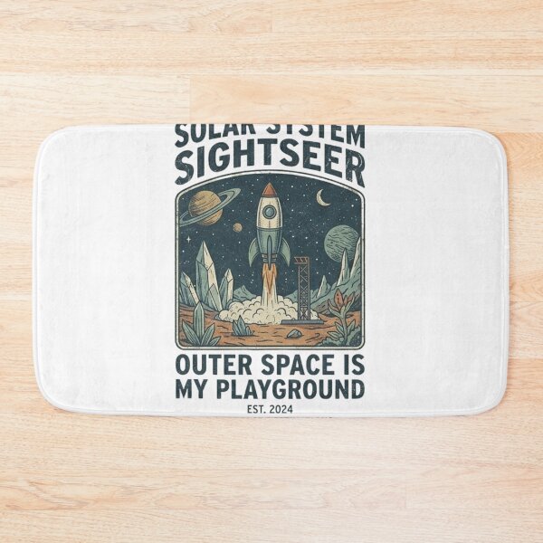 Item preview, Solar System Sightseer Shirt – Retro Rocket Space Travel Astronaut T-Shirt designed and sold by Baby Adee Collective.