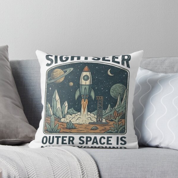 Item preview, Solar System Sightseer Shirt – Retro Rocket Space Travel Astronaut T-Shirt designed and sold by Baby Adee Collective.