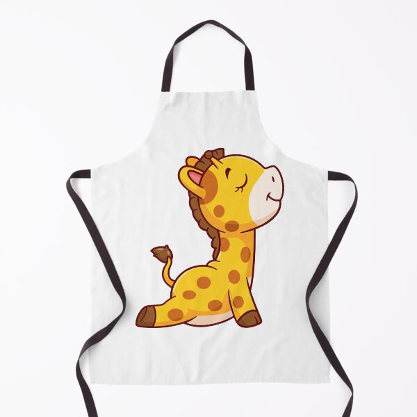 Item preview, Cute Baby Giraffe Doing Yoga Cobra Pose Cartoon designed and sold by Ayaka Ayaka.