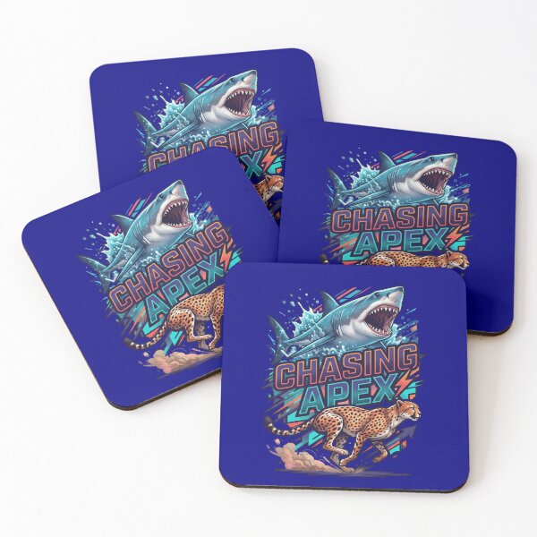 Item preview, Chasing Apex Predator - Great White Shark and Cheetah Motivation designed and sold by veloramode.