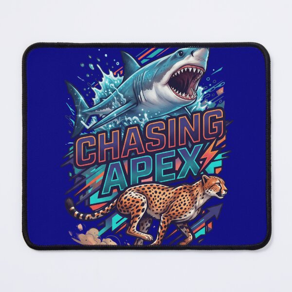 Item preview, Chasing Apex Predator - Great White Shark and Cheetah Motivation designed and sold by veloramode.