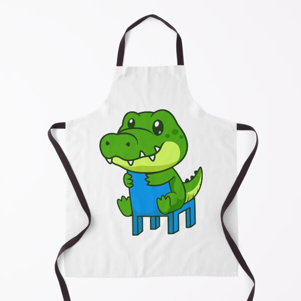Item preview, Cute Baby Crocodile Sitting on a Blue Chair Cartoon designed and sold by Ayaka Ayaka.