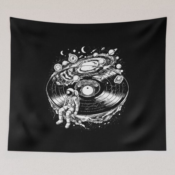 Item preview, Astronaut Galaxy Vinyl Record Planet Space Music Lover designed and sold by graphixpolash.