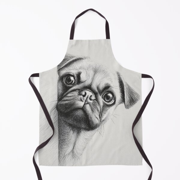 Item preview, Curious Peeking pug dog poster designed and sold by lautir.
