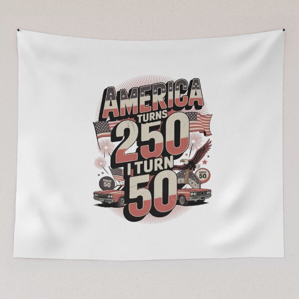 Item preview, America Turns 250 I Turn 50 designed and sold by Naitsebas.
