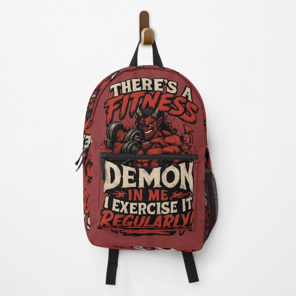Item preview, There’s a Fitness Demon in Me, I Exercise It Regularly! designed and sold by BB Design Garage.