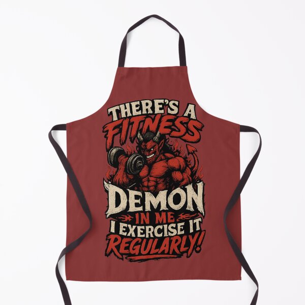 Item preview, There’s a Fitness Demon in Me, I Exercise It Regularly! designed and sold by BB Design Garage.