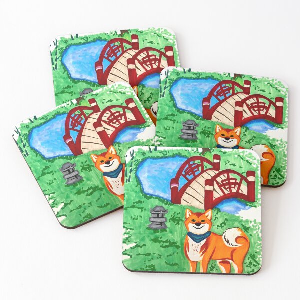 Aperçu de l'œuvre Japan Shiba Garden Fanart créée et vendue par anthosketch.