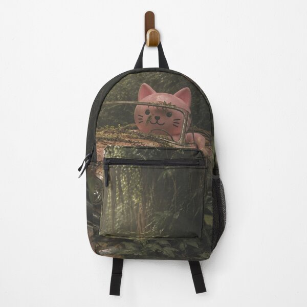 Item preview, Pink cat drives vintage car through the jungle designed and sold by Mauswohn.