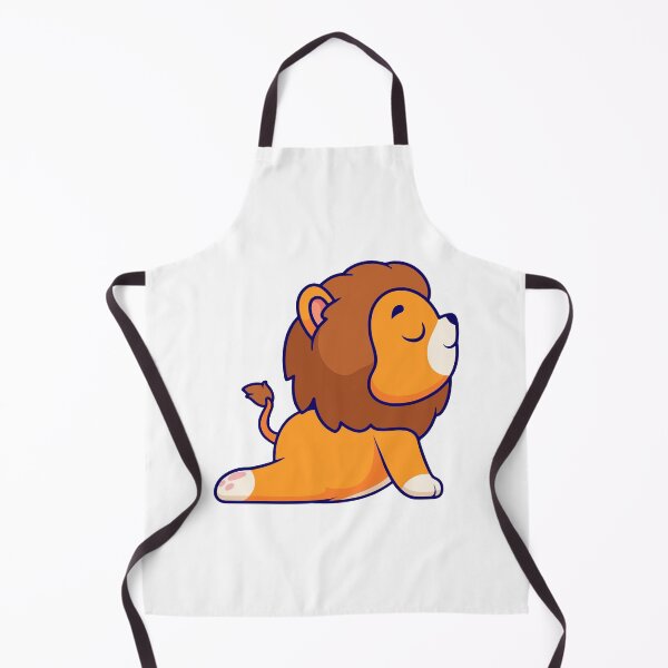 Item preview, Cute Baby Lion Doing Yoga Cobra Pose Cartoon designed and sold by Ayaka Ayaka.