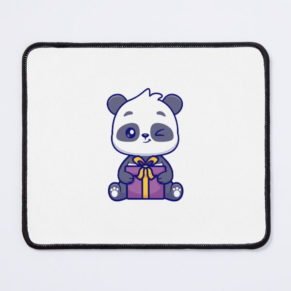 Item preview, Cute Baby Panda Winking and Holding a Gift Box Cartoon designed and sold by Ayaka Ayaka.