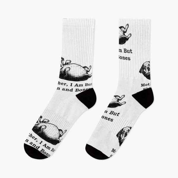Item preview, Mother I Am But Skin and Bones Pug Humor designed and sold by d247.