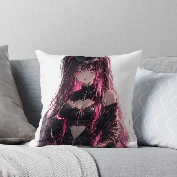 Item preview, Dark Cyberpunk Anime Girl Shirt | Pink Neon Streetwear Aesthetic designed and sold by AnimDream .