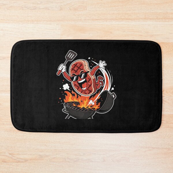Item preview, Steak Dive Funny Flying Steak BBQ Grilling Cartoon Humor Art designed and sold by clothesy7.