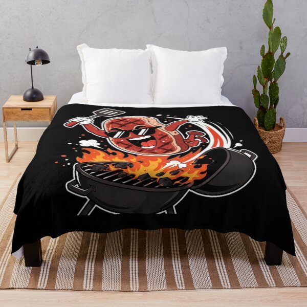 Item preview, Steak Dive Funny Flying Steak BBQ Grilling Cartoon Humor Art designed and sold by clothesy7.