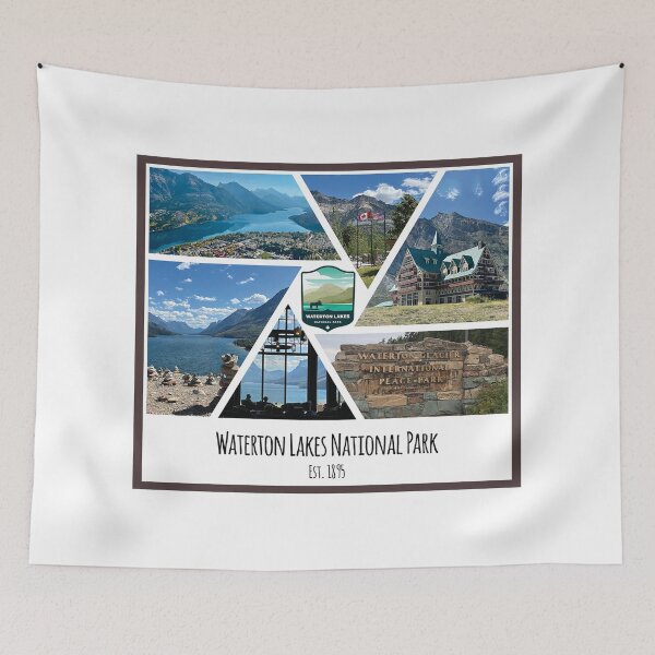 Item preview, Waterton Lakes National Park collage of images designed and sold by SmyrnaBuffalo.