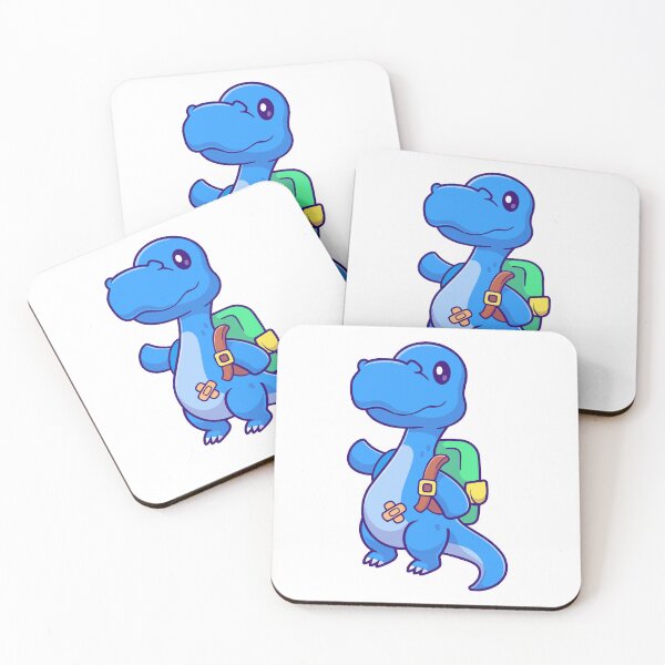 Item preview, Cute Blue Dinosaur Back To School Cartoon designed and sold by Ayaka Ayaka.