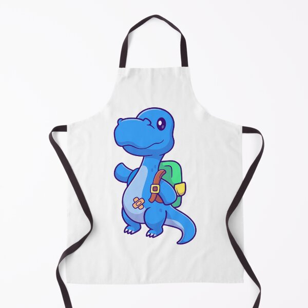 Item preview, Cute Blue Dinosaur Back To School Cartoon designed and sold by Ayaka Ayaka.