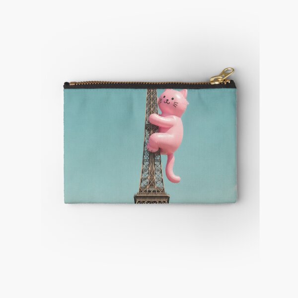 Item preview, Pink cat climbs the Eiffel Tower, Paris designed and sold by Mauswohn.