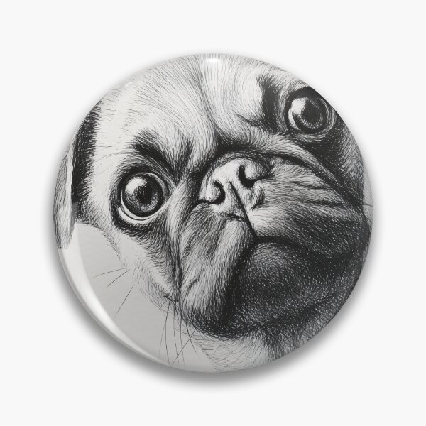 Item preview, Curious pug Peeking designed and sold by lautir.